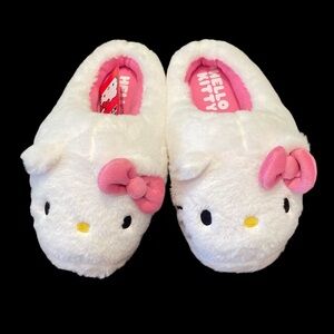 Women’s Sanrio Hello Kitty White & Pink Slippers Size 7/8 or 9/10 Medium Width